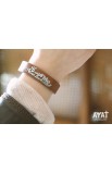 SC0097 - HE WILL NEVER LEAVE ME BROWN BRACELET - - 2 