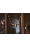 SC0065 - CURVE CROSS NECKLACE GOLD PLATED - - 8 