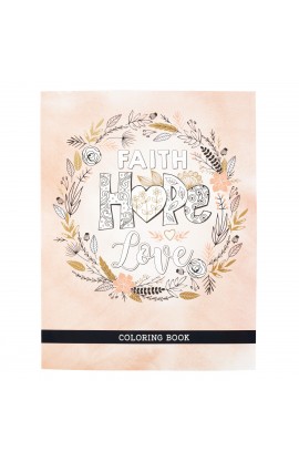 CLR043 - Coloring Book Faith Hope Love - - 1 