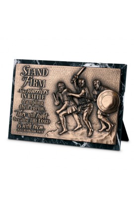 STAND FIRM RECTANGLE PLAQUE SCULPTURE