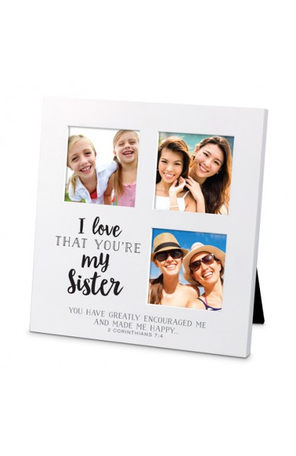 LCP25724 - Frame Collage Sm MDF I Love That Sister - - 1 