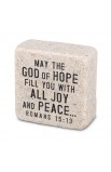 LCP40701 - Plaque Cast Stone Scripture Stone Peace - - 1 