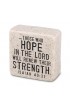 LCP40705 - Plaque Cast Stone Scripture Stone Hope - - 1 