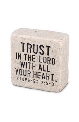 Tabletop Scripture Stone Trust 2.25H