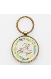 KMO054 - Keyring in Tin All Things Mt 19:26 - - 1 