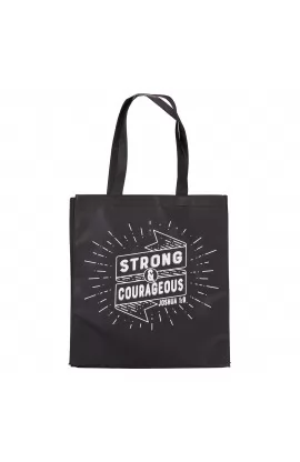 TOT091 - Tote, Strong & Courageous Joshua 1:9 - - 1 