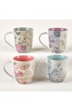 MUGS07 - Floral Inspirations Inspirational Mugs - 4 Set - - 3 