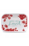 LCP51162 - Tray Ceramic Rectangle Pretty Prints You Are Loved - - 1 