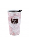 LCP15065 - Tumbler Mug Ceramic Pretty Prints Strong & Courageous - - 1 