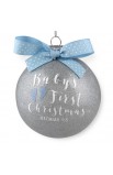 LCP12625 - Christmas Ornament Glass Special Moments Baby's First Christmas Blue - - 1 