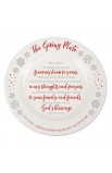 LCP12796 - Christmas Plate Ceramic Snowflake Giving - - 1 