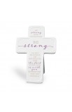 Cross Ceramic Scripture Blessings Be Strong