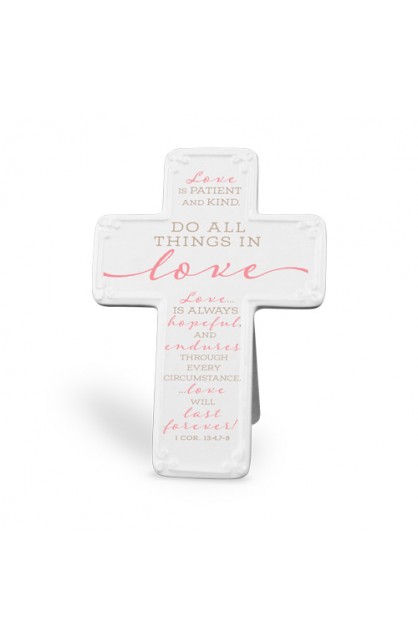 Cross Ceramic Scripture Blessings Love