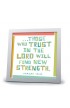 LCP40728 - Framed Art Wht Frm Trust in the Lord - - 1 