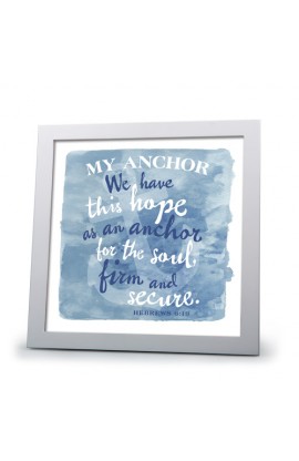 LCP40730 - Framed Art Wht Frm My Anchor - - 1 