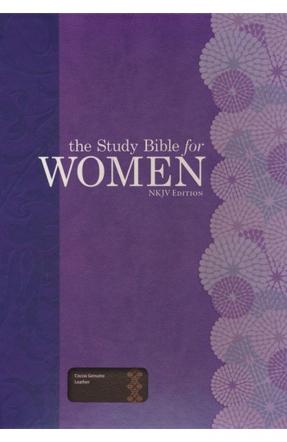 BK2517 - THE STUDY BIBLE FOR WOMEN NKJV COCOA GENUINE LEATHER - - 1 