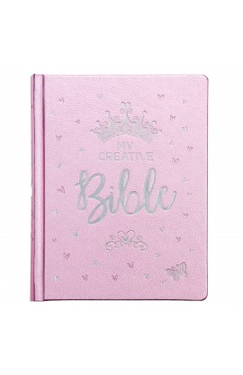 ESV Faux Leather Hardcover My Creative Bible for Girls Pink Glitter