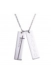NKL012 - SAVED CUTOUT DOUBLE BAR NECKLACE - - 1 