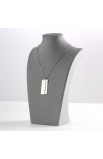 NKL012 - SAVED CUTOUT DOUBLE BAR NECKLACE - - 2 