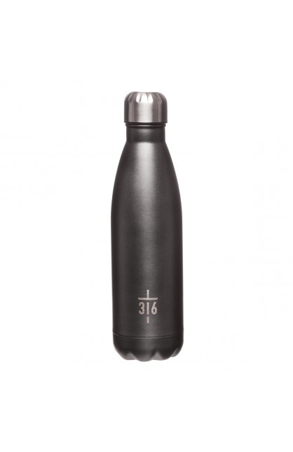 FLS025 - SS Water Bottle 3:16 Cross - - 1 