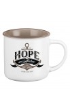 MUG539 - Camp Mug Hope & An Anchor - - 1 