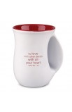 LCP18964 - Ceramic Mug Handwarmer So Loved White Red Heart - - 2 