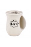 LCP18818 - Ceramic Mug Handwarmer Scripture Ink Love - - 2 