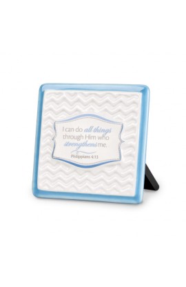 Plaque Ceramic Pattern of Praise I Can Do All Things