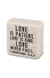 LCP40714 - Tabletop Scripture Stone Love 2.25H Cor - - 1 