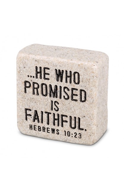 LCP40716 - Tabletop Scripture Stone Faithful 2.25H - - 1 