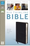BK2560 - NIV Thinline Bible Black Bonded Leather - - 1 