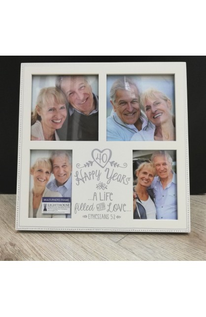 LCP25715 - Frame Collage MDF Anniversary Love 40th - - 1 