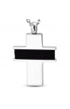 ST0301 - ST Latin Cross Charm Pendant with O rings - - 2 