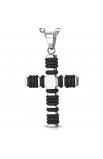 ST0302 - ST Latin Cross Charm Pendant with O Rings - - 2 