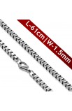 ST0347 - ST Lobster Claw Clasp Venetian Box Link Chain - - 1 