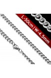 ST0353 - ST Lobster Claw Clasp Curb Cuban Link Chain - - 1 