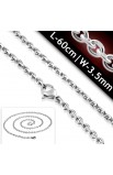 ST0357 - ST Lobster Claw Clasp Oval Link Chain - - 1 