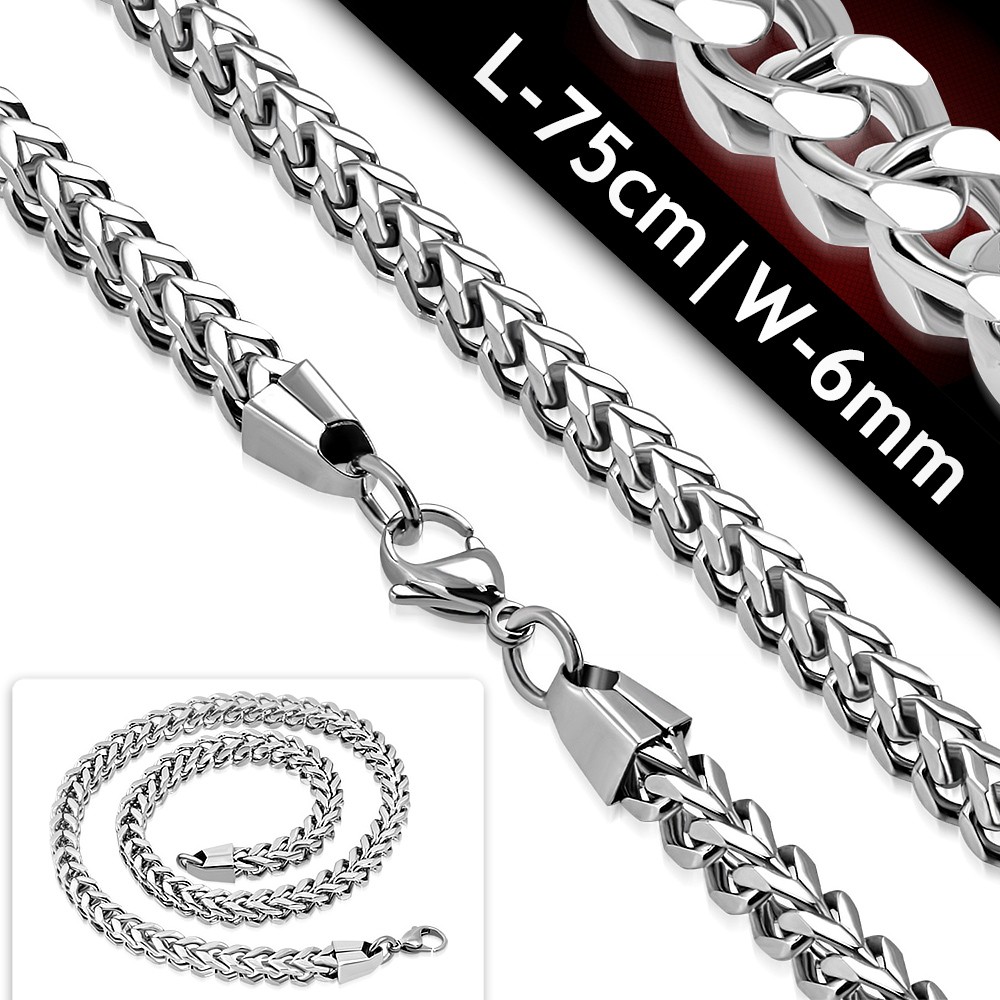 ST Lobster Claw Clasp Wheat Link Chain