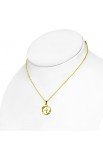 ST0371 - Gold Plated ST Cross Necklace & Pair of Earrings SET - - 2 