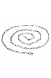 ST0406 - ST Lobster Claw Clasp Prism Cut Link Chain - - 2 
