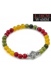 ST0451 - Stretchable Fashion Cross Yellow Red Green Stretch Bracelet - - 1 