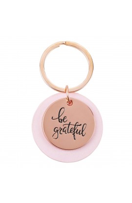 KMO086 - Keyring Pink Be Grateful - - 1 