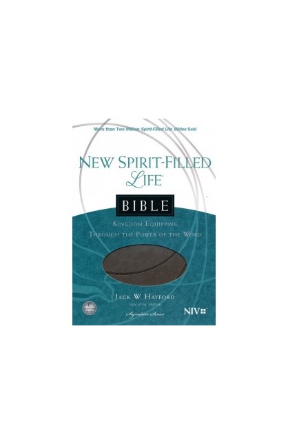 BK2620 - NIV New Spirit Filled Life Bible Imitation Leather Gray - - 1 