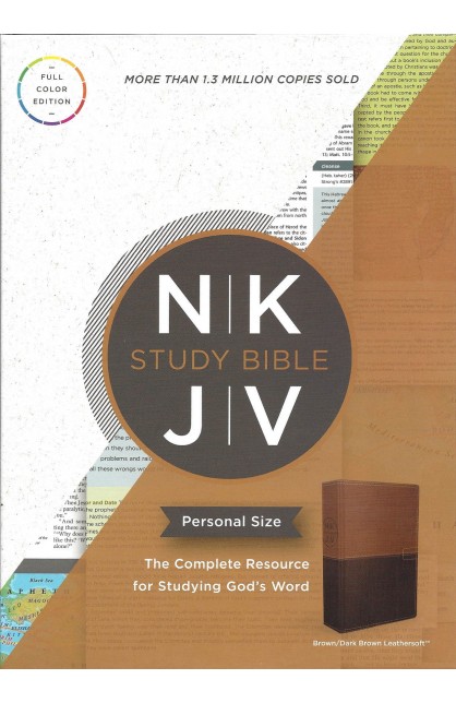 BK2607 - The NKJV Personal Size Study Bible Brown Imitation leather - - 1 