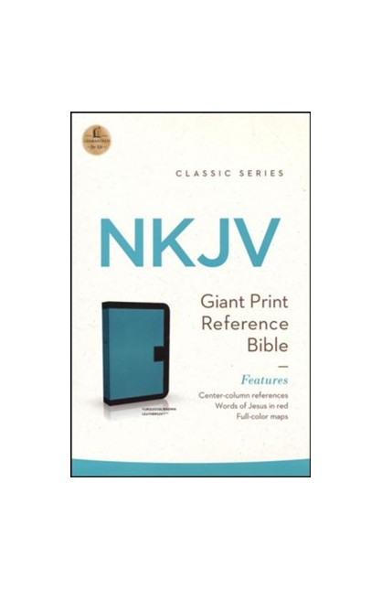 BK2599 - Giant Print Reference Bible NKJV 0993TRTurquoise - - 1 