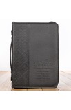 BBM495 - Guidance LuxLeather Bible Cover in Black Medium - - 5 