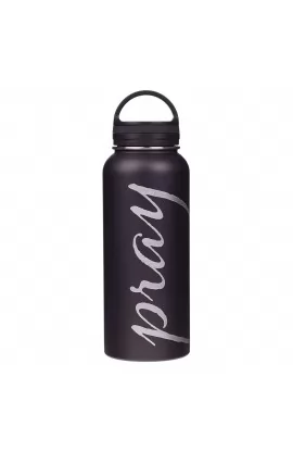 FLS031 - Water Bottle SSTeel Pray Black - - 1 