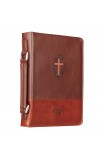 BBM674 - Classic Bible Cover MD Brown Cross John 3:16 - - 4 