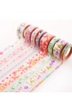 WTP001 - Washi Tape Set 8pc Blossoms of Blessings - - 3 