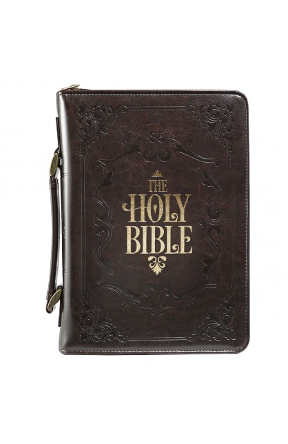 BBM570 - Holy Bible Bible Cover in Brown Medium - - 1 